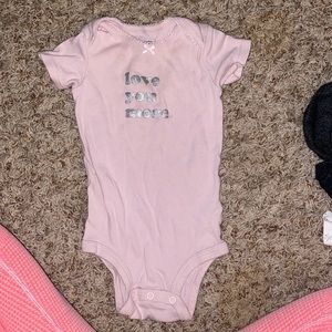 Carters Pink Onesie , Size 12 months